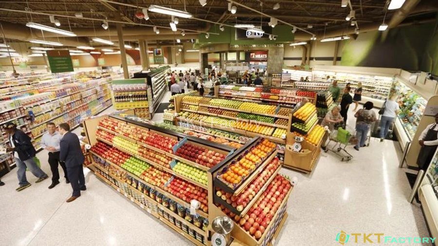Terrazzo nguyên khối tại siêu thị ở Mỹ